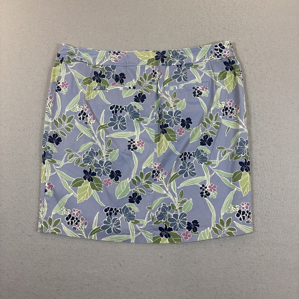 Lane‎ Bryant Womens Size 18 Multi Color Floral Skirt Knee Length Cotton Blend - Picture 4 of 7